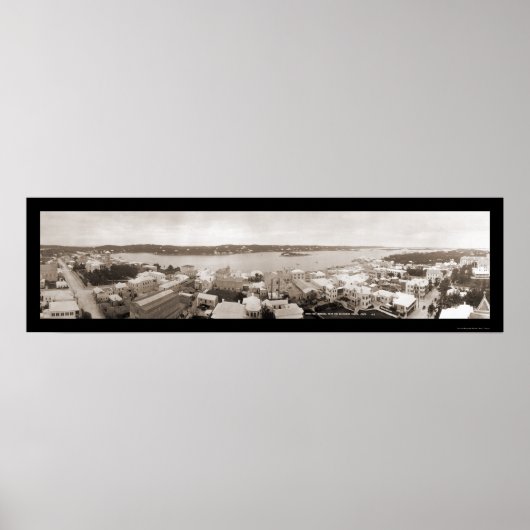 Hamilton Bermuda Tower Foto 1911 Poster (Voorkant)