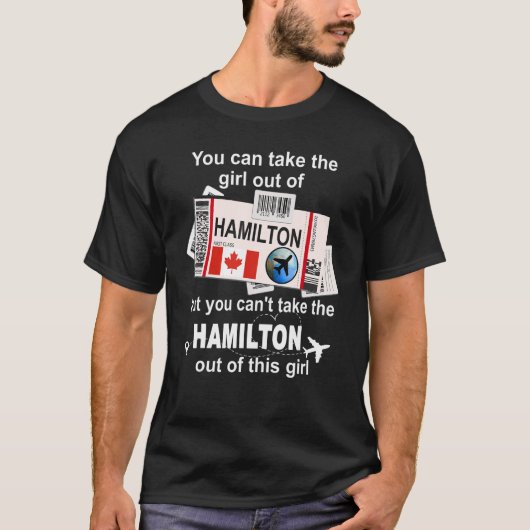 Hamilton Boarding Pass Hamilton Girl Hamilton T-shirt (Voorkant)