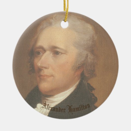 Hamilton Circle Ornamant Keramisch Ornament (Voorkant)