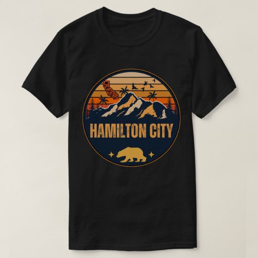 Hamilton City, Californië T-shirt (Design voorkant)