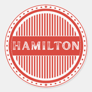 Hamilton City Pride Embleem – Canadese identiteit Ronde Sticker