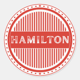 Hamilton City Pride Emblem – Canadian Identity Ronde Sticker