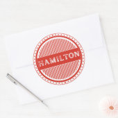 Hamilton City Pride Emblem – Canadian Identity Ronde Sticker (Envelop)
