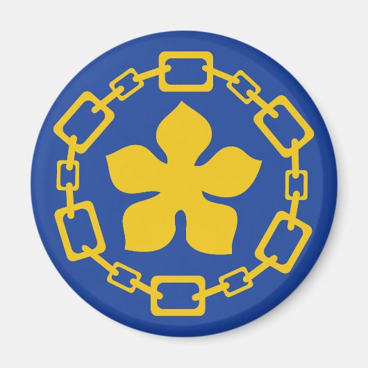 Hamilton City vlag Ontario Canada symbool Magneet (Voorkant)