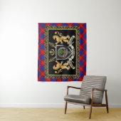 Hamilton Clan Badge & Motto w/Lions Wandkleed (In situ)