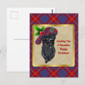 Hamilton Clan Badge & Tartan Kerstmis Briefkaart (Voorkant / Achterkant)