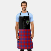Hamilton Clan Badge & Tartan Kilt Schort (Gedragen)