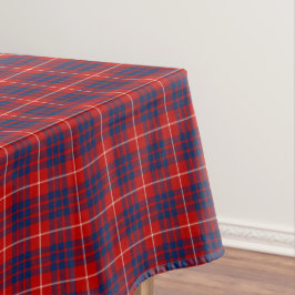 Hamilton Clan Bright Red en Royal Blue Tartan Tafelkleed