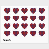 Hamilton Clan Tartan Hart Sticker (Vel)