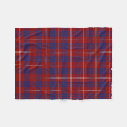 Hamilton Clan Tartan Pset Fleece Blanket (Voorkant (Horizontaal))