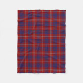 Hamilton Clan Tartan Pset Fleece Blanket (Voorkant)