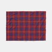 Hamilton Clan Tartan Pset Fleece Blanket Deken (Voorkant (Horizontaal))