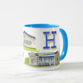 Hamilton college van gebouwen mok (Voorkant rechts)