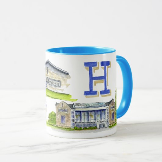 Hamilton college van gebouwen mok (Voorkant rechts)