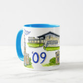 Hamilton college van gebouwen mok (Voorkant links)