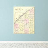 Hamilton County, Nebraska Canvas Afdruk (Insitu (Houten vloer))