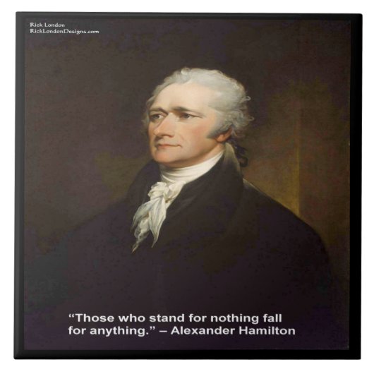 Hamilton "Fall For Anything" keramische fototegel Tegeltje (Voorkant)
