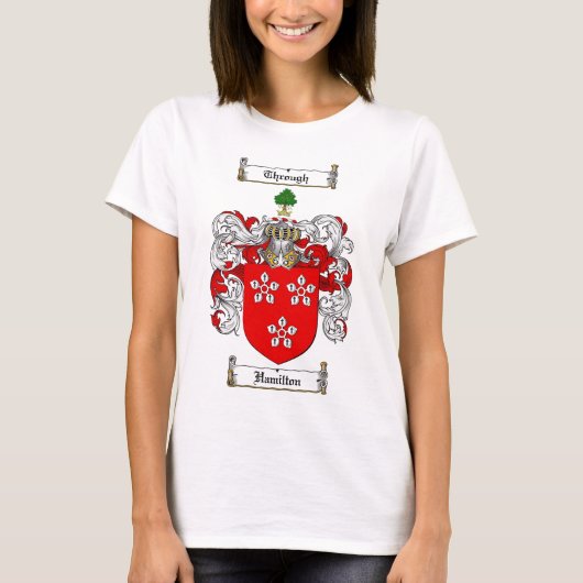 HAMILTON FAMILIE CREST - HAMILTON WAPENKAT T-SHIRT (Voorkant)