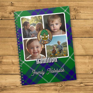 Hamilton familie foto collage notitieboek