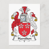 Hamilton Family Crest Briefkaart (Voorkant)