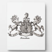 HAMILTON FAMILY CREST FOTOPLAAT (Voorkant)