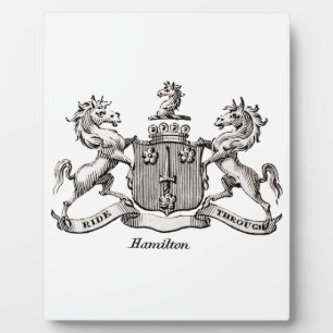 HAMILTON FAMILY CREST FOTOPLAAT