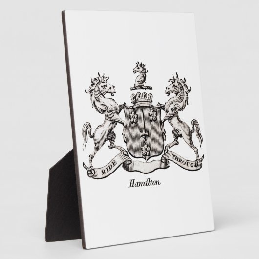 HAMILTON FAMILY CREST FOTOPLAAT (Zijkant)