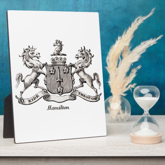 HAMILTON FAMILY CREST FOTOPLAAT (Zijkant)