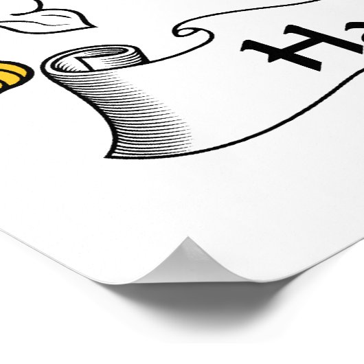 Hamilton Family Crest Poster (Hoek)