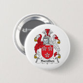 Hamilton Family Crest Ronde Button 5,7 Cm (Voorkant /achterkant)