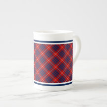 Hamilton Family Tartan Red en Royal Blue Pset