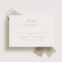 Hamilton Formele Landschap Wedding RSVP Kaart