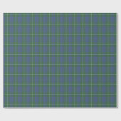 Hamilton Green Clan Tartan Wrapping Paper Cadeaupapier (Vlak)