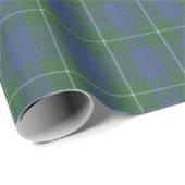 Hamilton Green Clan Tartan Wrapping Paper Cadeaupapier (Rol Hoek)