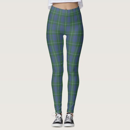 Hamilton Green Original Scottish Tartan Leggings (Voorkant)