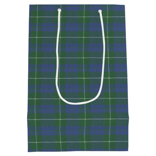 Hamilton Green Scottish Tartan Medium Cadeauzakje (Achterkant)