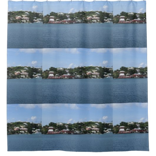Hamilton Harbor Uitzicht Douchegordijn (Voorkant)