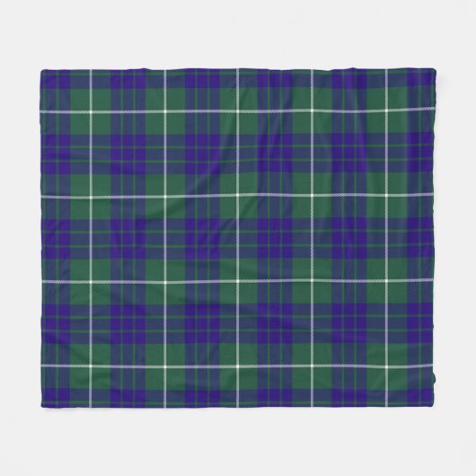 Hamilton Hunting Modern Plaid Fleece Deken (Voorkant (Horizontaal))