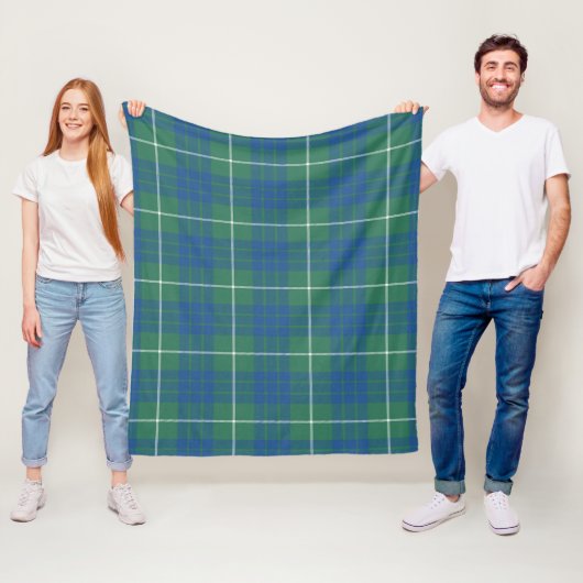 Hamilton Jacht Oude Plaid Fleece Deken (In situ)