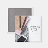 Hamilton Justice Society Inspirerend Quote Magneet (Voorkant / Achterkant)