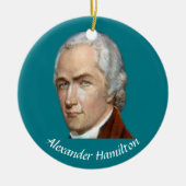 Hamilton Kerstsierent Keramisch Ornament (Voorkant)