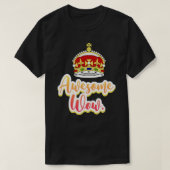 Hamilton king george geweldige wow quote sticker P T-shirt (Design voorkant)