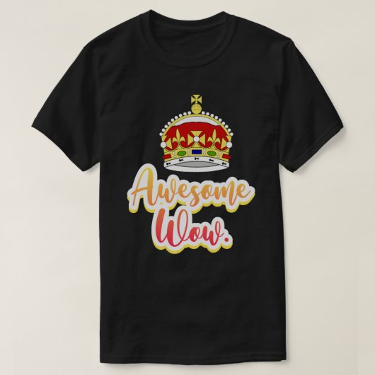 Hamilton king george geweldige wow quote sticker P T-shirt (Design voorkant)
