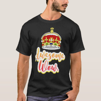 Hamilton king george geweldige wow quote sticker P T-shirt
