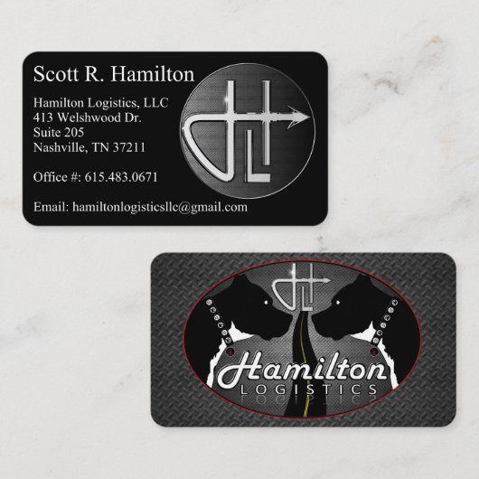 Hamilton Logistics 1 Visitekaartje (Voorkant / Achterkant)