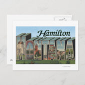 Hamilton, Montana - Grote letterscènes Briefkaart (Voorkant / Achterkant)