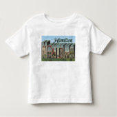 Hamilton, Montana - Grote letterscènes Kinder Shirts (Voorkant)