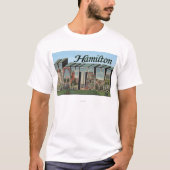 Hamilton, Montana - Grote letterscènes T-shirt (Voorkant)