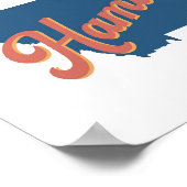 Hamilton, Montana staat gedrukt Poster (Hoek)