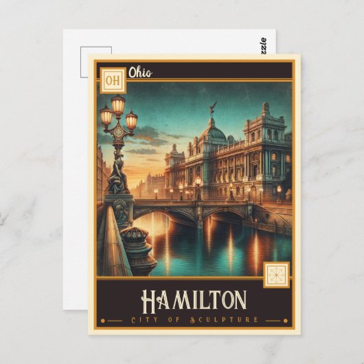 Hamilton, Ohio |  Briefkaart (Voorkant / Achterkant)